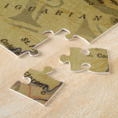  Frankrijk Kaart met Ephemera Legpuzzel (Zijkant)