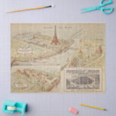  Frankrijk Kaart Weefselpapier of ontkoppeling Tissuepapier (Craft)