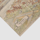  Frankrijk Kaart Weefselpapier of ontkoppeling Tissuepapier (Detail)