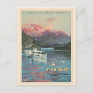  Frankrijk Lake Annecy Franse reizen Briefkaart