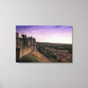 FRANKRIJK, Languedoc Carcassonne Canvas Afdruk