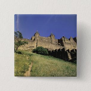 FRANKRIJK, Languedoc Carcassonne Vierkante Button 5,1 Cm