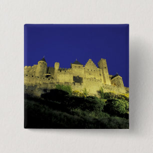 FRANKRIJK, Languedoc Carcassonne Vierkante Button 5,1 Cm
