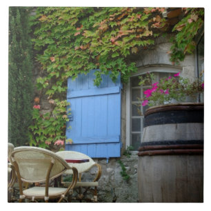 Frankrijk, Les Baux de Provence, café terras Tegeltje
