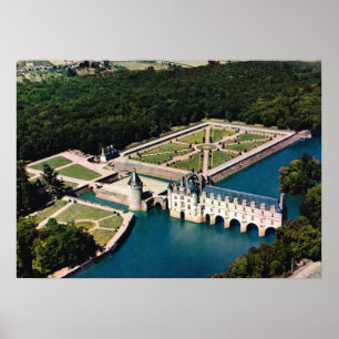 Frankrijk, Loire Chateau Chenonceaux Poster
