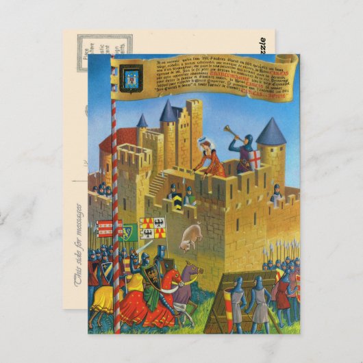  Frankrijk Medieval Carcassonne Briefkaart (Voorkant / Achterkant)