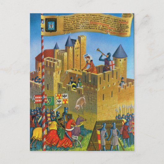  Frankrijk Medieval Carcassonne Briefkaart (Voorkant)