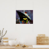 Frankrijk met Champagne Poster (Keuken)