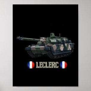 Frankrijk Militaire Moderne Oorlog Main Battle Tan Poster