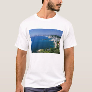 Frankrijk, Nice, luchtbeeld van de haven T-shirt