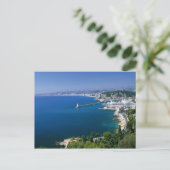 Frankrijk, Nice, uitzicht van de haven Briefkaart (Staand voorkant)