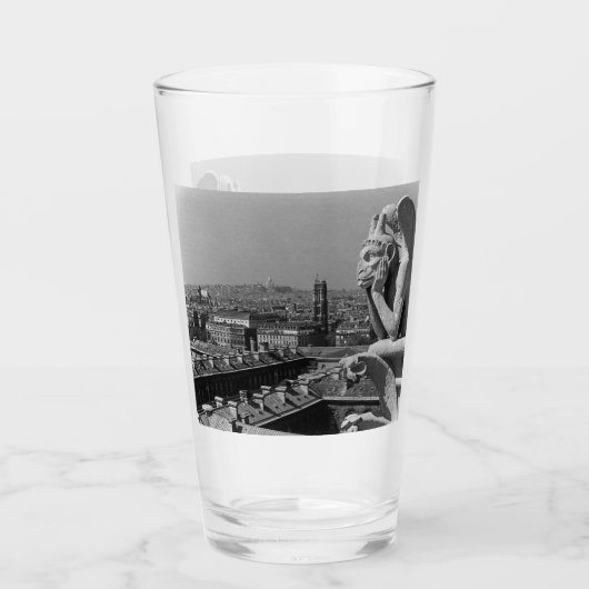  Frankrijk Notre Dame Cathedraal denker Glas (Voorkant)