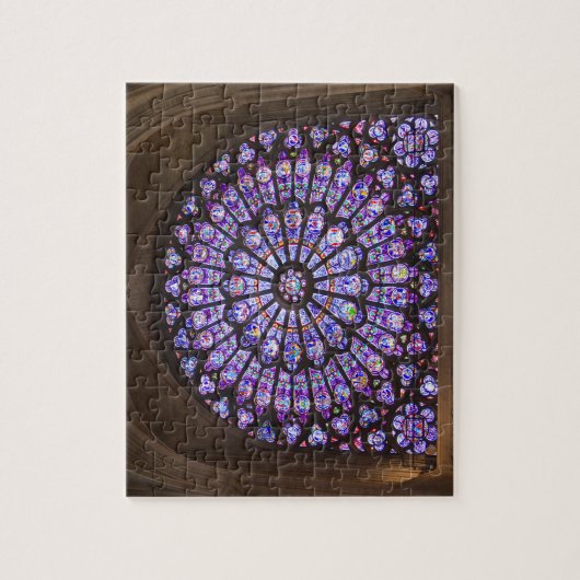 Frankrijk, Parijs. Binnenste details van gekleurd  Legpuzzel (Verticaal)