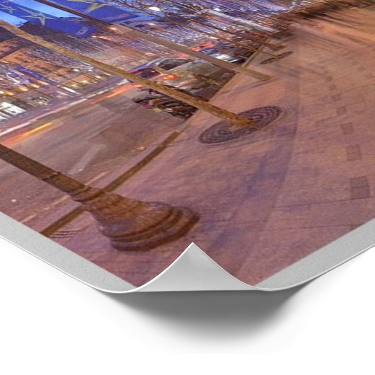 Frankrijk - Parijs - Champs Elyses - Poster (Hoek)