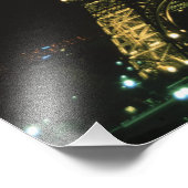 Frankrijk, Parijs. Eiffel Tower at night Foto Afdruk (Hoek)