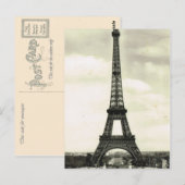  Frankrijk, Parijs, Eiffeltoren Briefkaart (Voorkant / Achterkant)