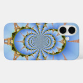 Frankrijk Parijs Eiffeltoren Kaleidoscoop Blauw Mo Case-Mate iPhone Case (Achterkant (horizontaal))