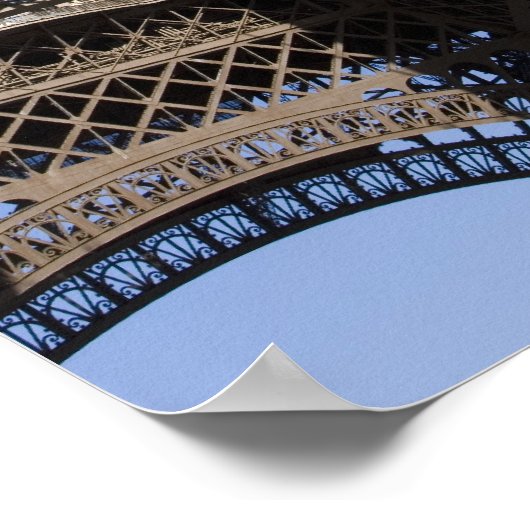 Frankrijk, Parijs, Eiffeltoren, uitzicht met lage  Poster (Hoek)