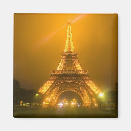 Frankrijk, Parijs. Eiffeltoren verlicht op 3 Magneet (Voorkant)