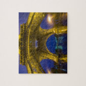 Frankrijk, Parijs. Eiffeltoren verlicht op Legpuzzel (Verticaal)