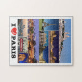 Frankrijk - Parijs - I Love - Legpuzzel (Horizontaal)