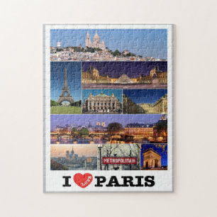 Frankrijk - Parijs - I Love - Legpuzzel