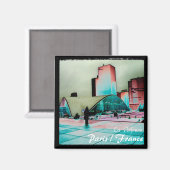 Frankrijk, Parijs, La Défense (Magnet) Magneet (Voorkant / Achterkant)