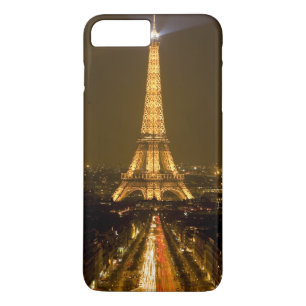 Frankrijk, Parijs. Nachtelijk aanzicht van Eiffelt iPhone 8 Plus / 7 Plus Hoesje