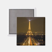 Frankrijk, Parijs. Nachtmaal uitzicht Eiffeltoren Magneet (Voorkant / Achterkant)