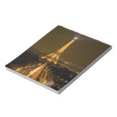 Frankrijk, Parijs. Nachtmaal uitzicht Eiffeltoren Notitieblok (Gedraaid)