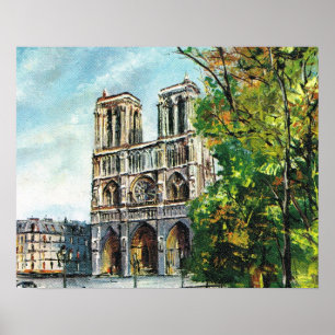  Frankrijk, Parijs, Notre Dame Poster