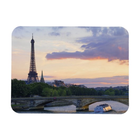 Frankrijk,Parijs,touroperboot op de Seine,Eiffel Magneet (Horizontaal)