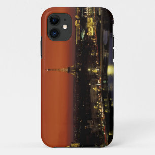 Frankrijk, Parijs Zonsondergang uitzicht op Eiffel iPhone 11 Hoesje