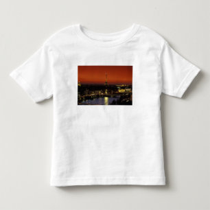 Frankrijk, Parijs Zonsondergang uitzicht op Eiffel Kinder Shirts