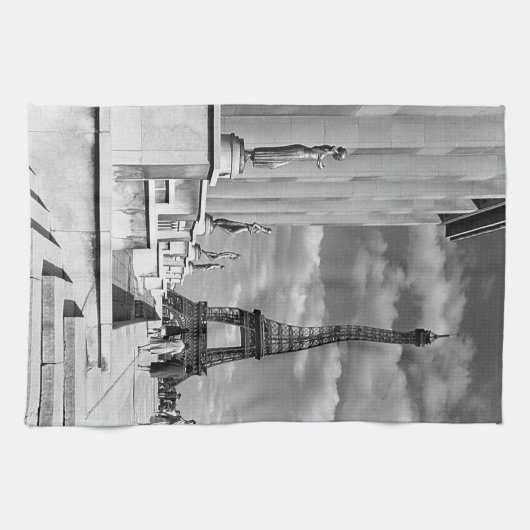  Frankrijk Paris Eiffeltoren Chaillot paleis Theedoek (Horizontaal)