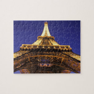 FRANKRIJK, Paris Eiffeltoren, uitzicht, avond Legpuzzel
