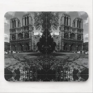 Frankrijk Paris Notre Dame Cathedral Mouse Pa Muismat