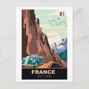 Frankrijk per Auto Briefkaart