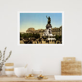  Frankrijk, Plaats van de République Paris Poster (Keuken)