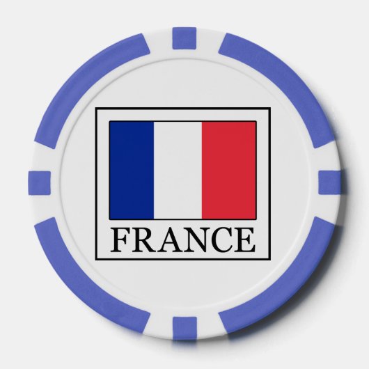 Frankrijk Poker Chips (Voorkant)
