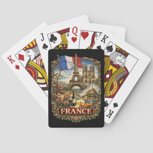 Frankrijk Pokerkaarten (Achterkant)
