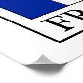 Frankrijk Poster (Hoek)