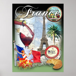frankrijk poster
