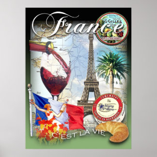 frankrijk poster