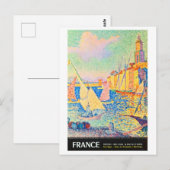 Frankrijk, Provence, Franse riviera, haven van St. Briefkaart (Voorkant / Achterkant)