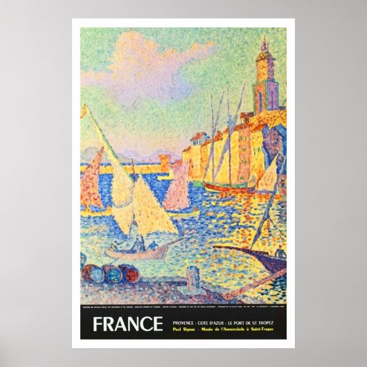 Frankrijk, Provence, Franse riviera, haven van St. Poster (Voorkant)