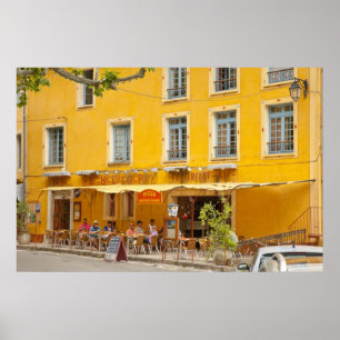 Frankrijk, Provence, Moustiers-Ste-Marie. Krediet Poster