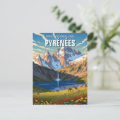 Frankrijk Pyreneeën Nationaal Park Reizen Briefkaart (Staand voorkant)