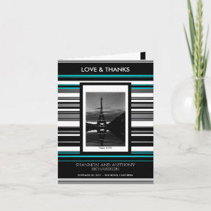  Frankrijk reflectie over de Eiffeltoren in Parijs Kaart