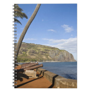 Frankrijk, Reunion Island, St-Denis, uitzicht op L Notitieboek
